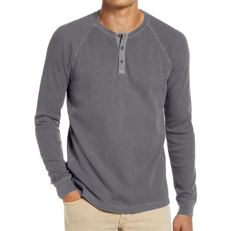 Polera Manga Larga Algodón Hombre