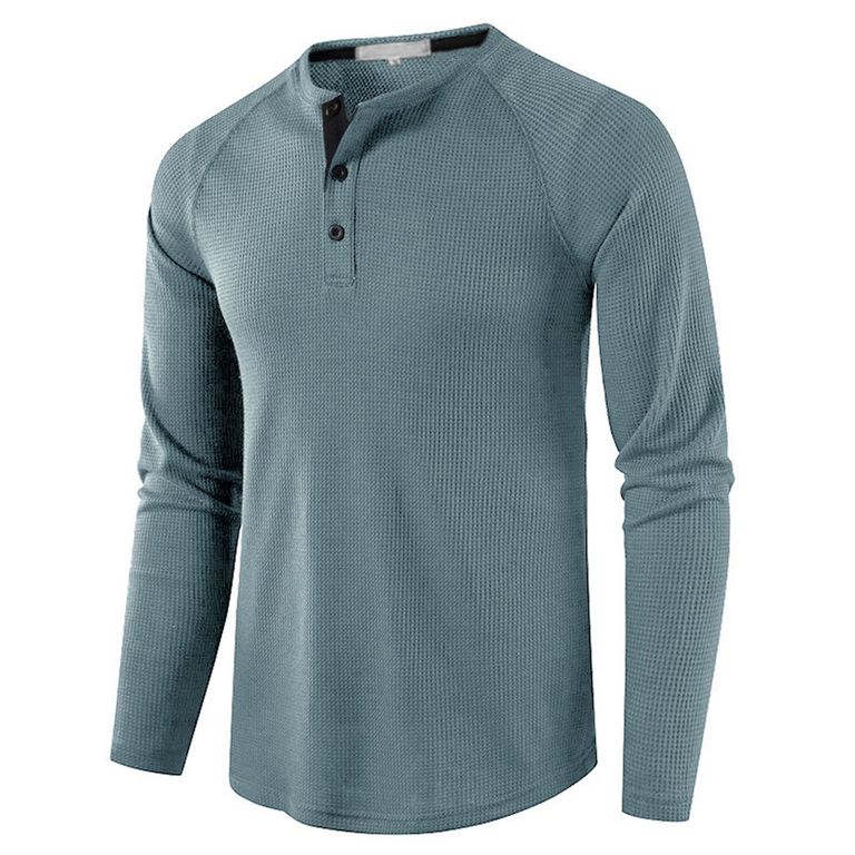 Polera Manga Larga Algodón Hombre