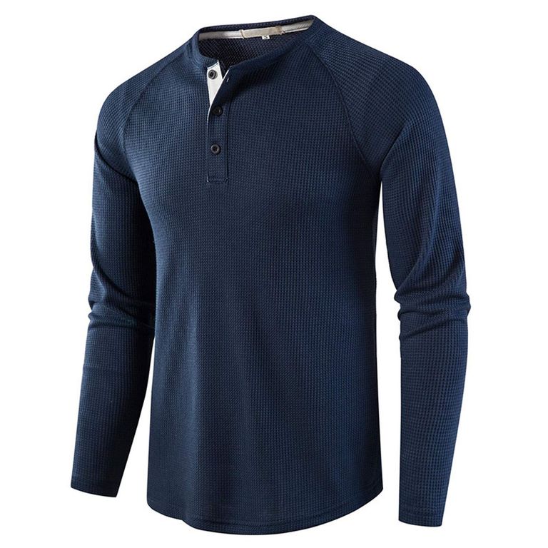 Polera Manga Larga Algodón Hombre