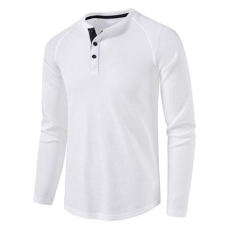 Polera Manga Larga Algodón Hombre