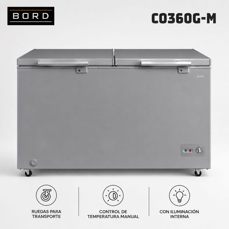 CONGELADORA 362 L GRIS - CO360G-M