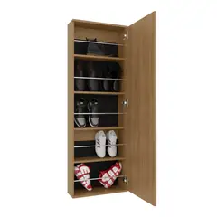 DIBA MUEBLES - Zapatera Flotante Organizador de Zapatos de Melamina con Puerta Serena