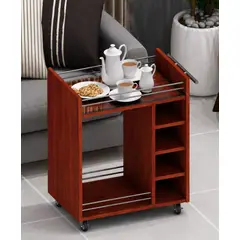 DEMYM - CARRITO BAR VIÑEDO CON CUBIERTA DE VIDRIO 5.5