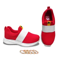 GENERICO - Zapatillas Sonic rojo con 5 aros