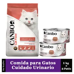 CANBO - Comida para Gato Problemas Urinarios 1 kg + 2 Patés