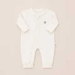 RIKURIY - Enterizo Jacquard Rikury Ivory sin pies