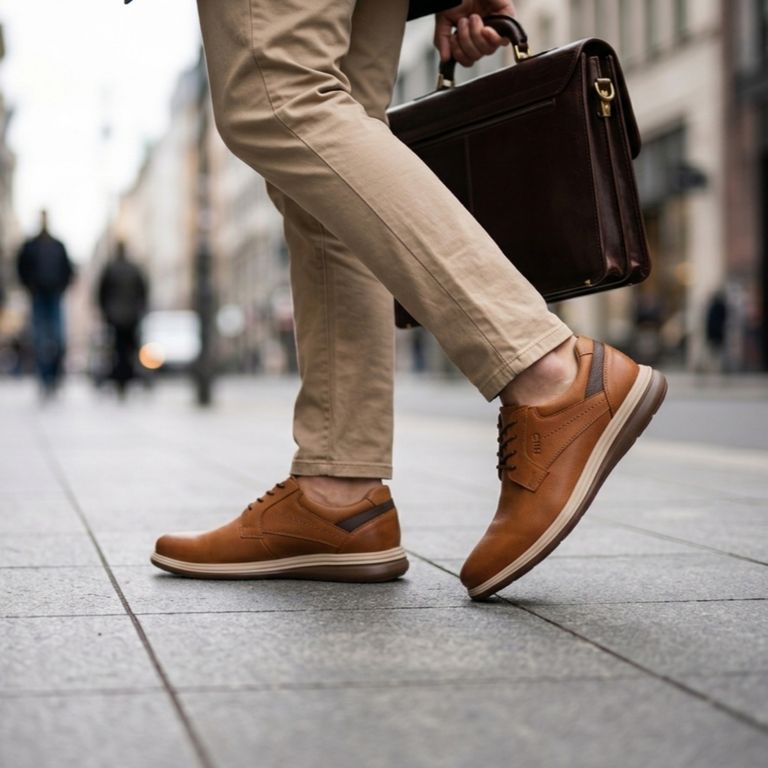 Zapatos Casuales con Pasador en Puro Cuero con Planta Ultralight