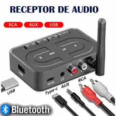 MOVAL - Receptor de audio Bluetooth 6.0 con entrada AUX de