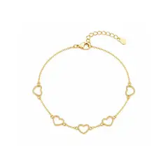 ELAHIA JOYERIA - PULSERA CORAZONES SLIM