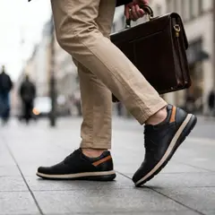 GENERICO - Zapatos Casuales con Pasador en Puro Cuero con Planta Ultralight