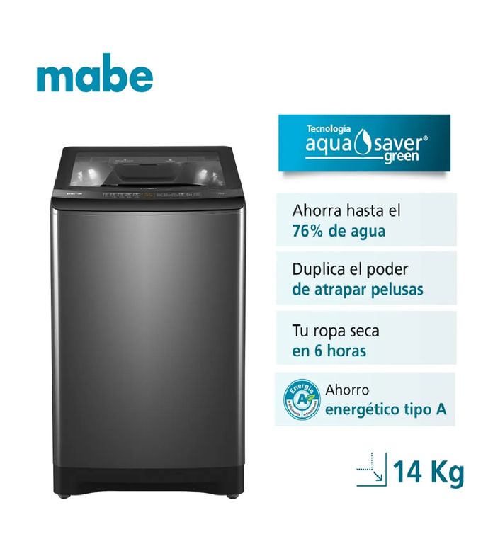 LAVADORA LMA4120WDGBB0 14 KG DIAMOND GRAY
