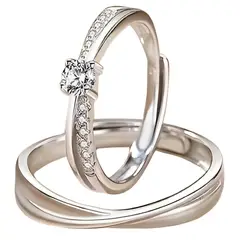 GENERICO - Anillo Para Pareja Promesa De Amor Doncella y Caballero