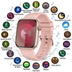 GENERICO - Reloj Smartwatch T900 Pro Max Deportivo color ROSADO
