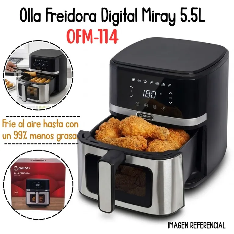 Freidora De Aire Digital de 5.5 LT - OFM-114