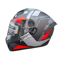 FIBRA - CASCO INTEGRAL - DISEÑO FRONTAL AGRESIVO