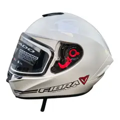 FIBRA - CASXO PARA MOTO INTEGRAL V - GLOSS WHITE & BALCK