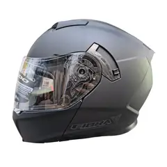 FIBRA - CASCO PARA MOTO ABATIBLE V - MATTE BLACK MODULAR