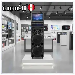 LIDIMI - Torre de Sonido Multimedia 160W con Pantalla Táctil HD LD-S992P Android Wi-Fi y Bluetooth
