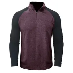 TIOZONEY - Manga larga con cremallera Sport para hombre
