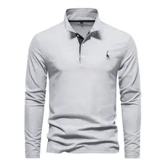 TIOZONEY - Polera de Manga Larga Hombre