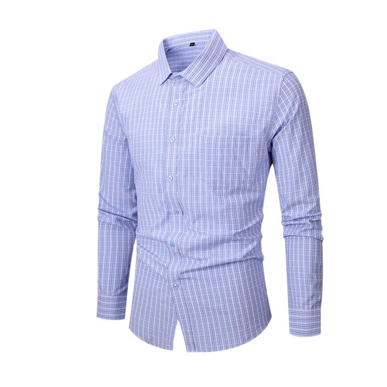Camisa de cuadros elástica