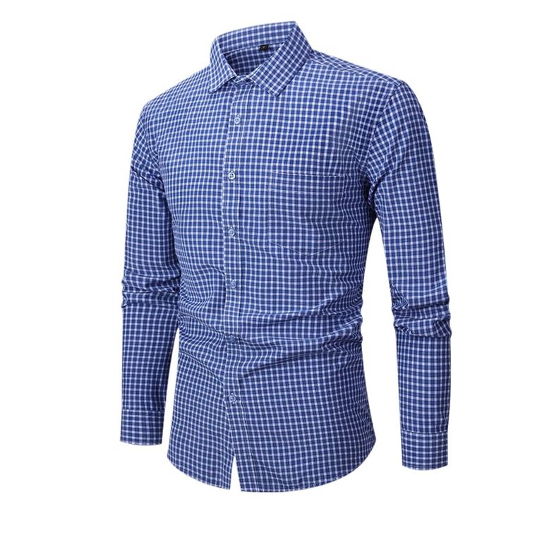 Camisa de cuadros elástica
