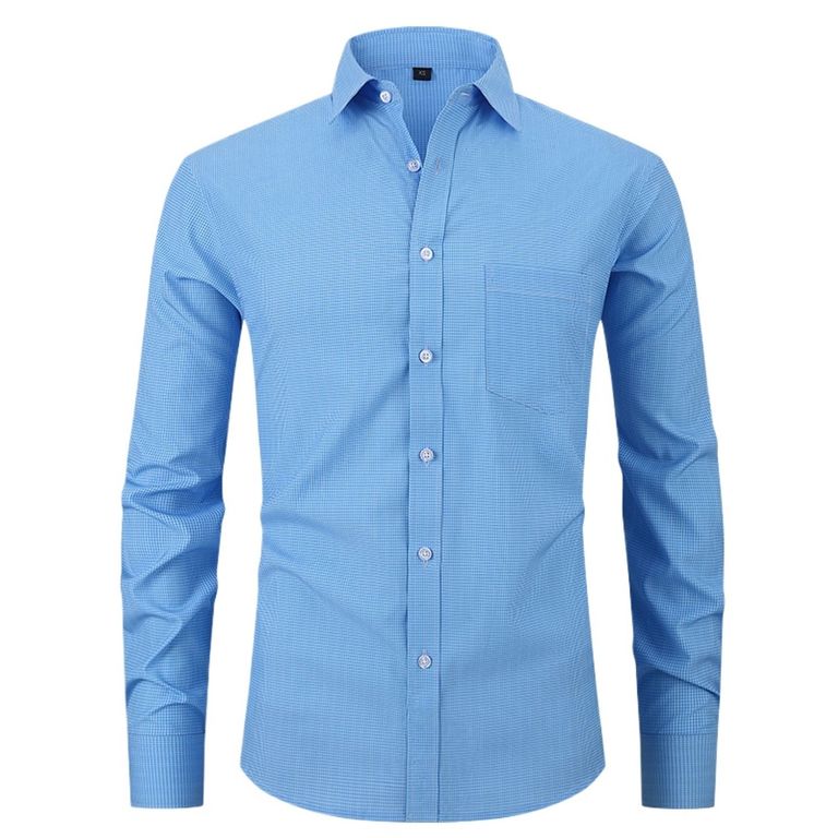 Camisa de cuadros elástica