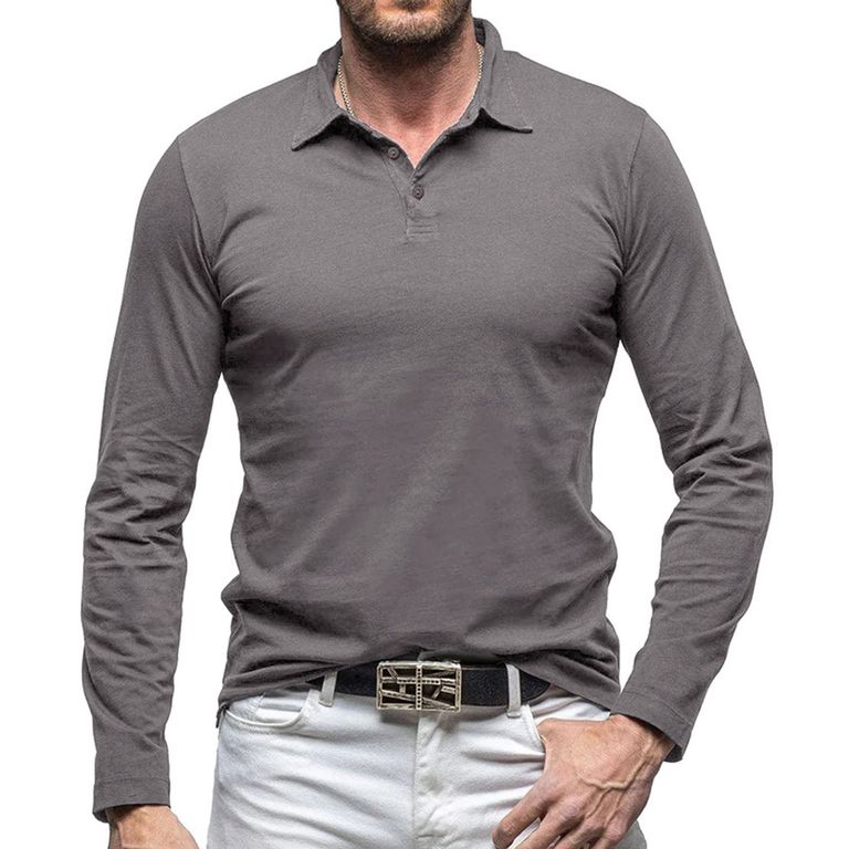 Algodón de manga larga para hombre