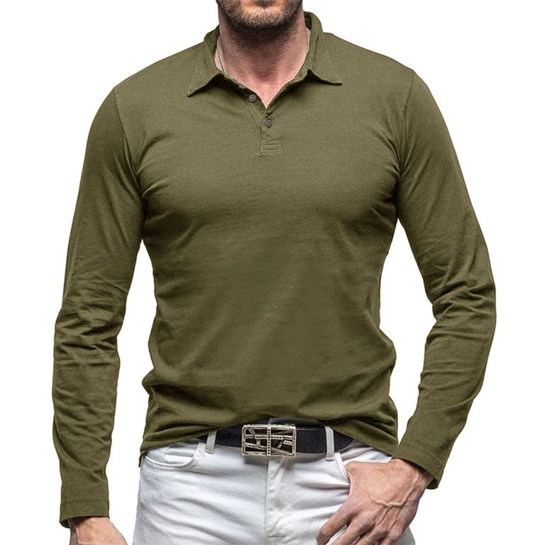 Algodón de manga larga para hombre