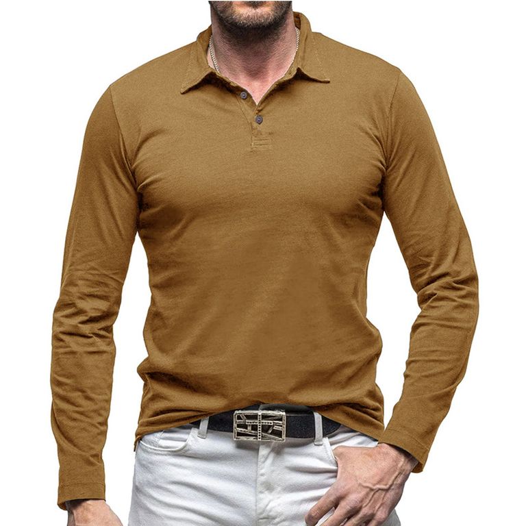 Algodón de manga larga para hombre