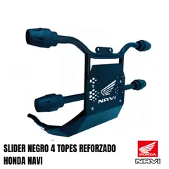 GENERICO - SLIDER NEGRO HONDA NAVI 04 TOPES C/ CUBRECARTER