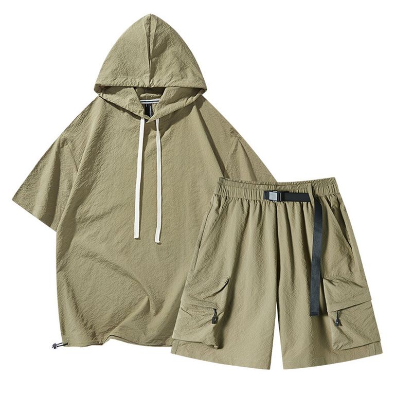 Pantalones cortos de manga corta para hombres - Verde