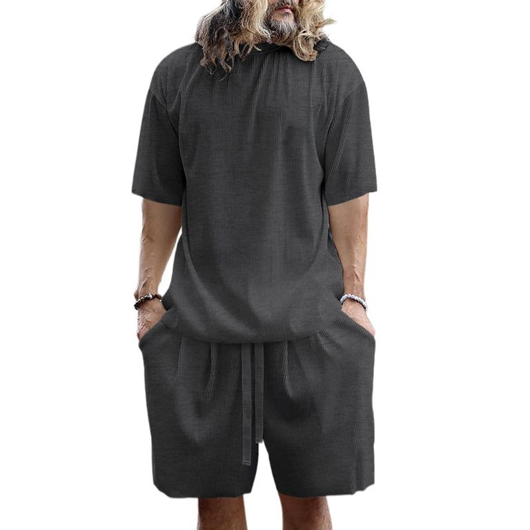 Pantalones cortos de manga corta para hombres - Gris