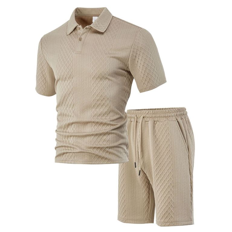 Pantalones cortos de manga corta para hombres - Beige