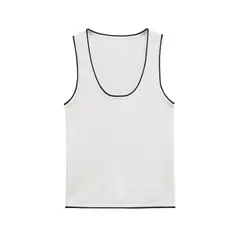 TIOZONEY - Polera Sin Mangas Mujer - Blanco