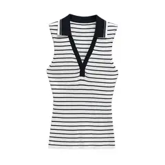 TIOZONEY - Polera Sin Mangas Mujer - Negro