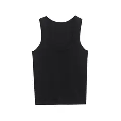 TIOZONEY - Polera Sin Mangas Mujer - Negro