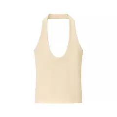 TIOZONEY - Polera Sin Mangas Mujer - Beige