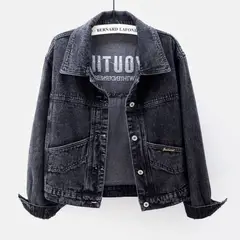 TIOZONEY - Chaqueta Jeans Mujer