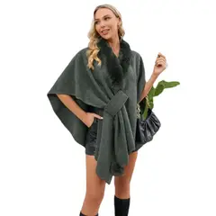 TIOZONEY - Chaqueta Efecto Gamuza Mujer