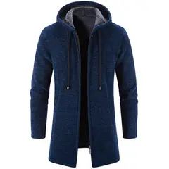 TIOZONEY - Gabardina para hombres - Azul