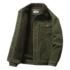 TIOZONEY - Chaqueta Casual Con Cuello Alto Y Forro Interior