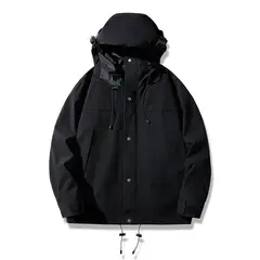 TIOZONEY - Chaqueta impermeable al aire libre - Negro