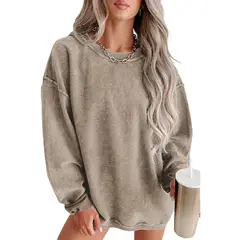 TIOZONEY - Sudadera holgada de mujer