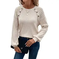 TIOZONEY - Sudadera patchwork de mujer
