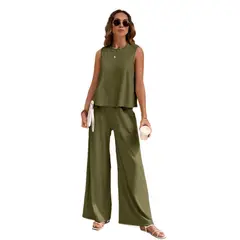 TIOZONEY - Blazer vest y pantalones casuales para mujeres Traje