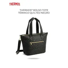 THERMOS - Lonchera Ejecutiva Bolso Tote Térmico Quilted Negro
