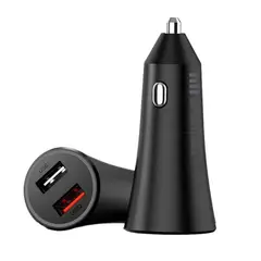 XIAOMI - Cargador De Auto Mi 37w Carga Rápida Dual Port Negro