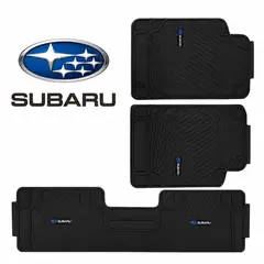 GENERICO - Piso De Jebe PVC Universal 3 Piezas Auto Camioneta Subaru