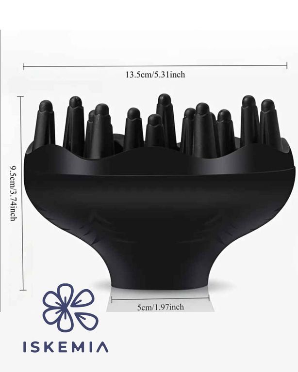 Difusor para Secadora ideal para cabello Ondulado, Rizado y Afro en Negro